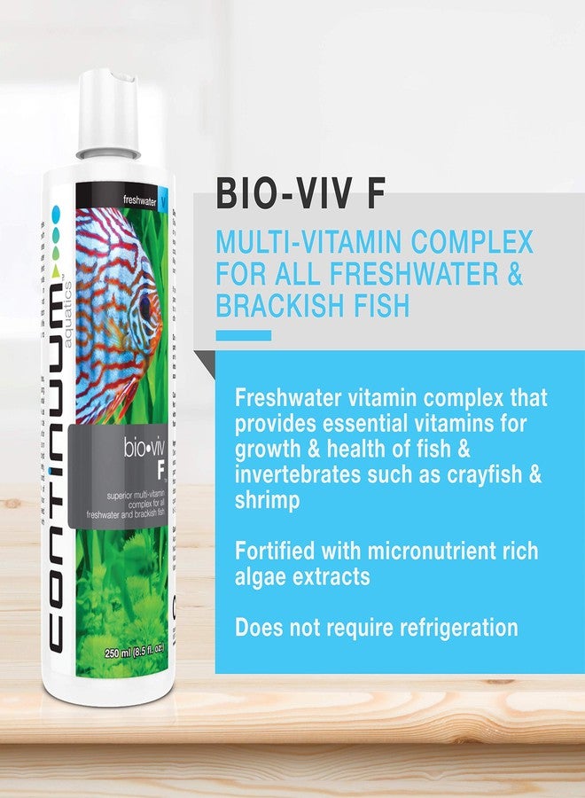 Continuum Aquatics Bio Viv F - Liquid Multivitamin Supplement for Health and Growth of Freshwater and Brackish Fish, 500-ml - Image 2